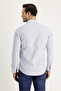 Long Sleeve Slim Fit Slim Fit Classic Print Cotton Easy-Iron Shirt - 3
