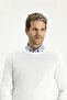 Crew Neck Regular Fit Cotton Cashmere Knitwear Sweater - 4