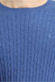 Crew Neck Regular Fit Patterned Wool Knitwear Sweater - 6
