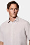 Short Sleeve Regular Fit 100% Linen Sports Shirt - 4