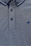 Regular Fit Patterned Embroidered Cotton Polo Neck T-Shirt - 3