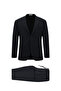 8 Drop Long Slim Fit Long Slim Fit Mono Collar Elastic Waist Drawstring Knitted Lycra Stretchy Striped Half Lining Suit