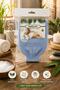 Blue Bathroom Soap Dispenser Foam and Massage Washcloth