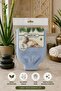 Blue Bathroom Soap Dispenser Foam and Massage Washcloth - 2