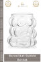 # Cup Heat Resistant Transparent Slim Design Tea Coffee Presentation Durable Borosilicate Bubble Cup - 2