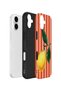 iPhone 16 Plus Vorian Double Layer Case Sicilian Lemon Red Stripe - 3