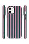 iPhone 12 Vorian Double Layer Case Pink Navy Cabana - 2