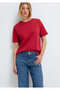 Red Basic T-Shirt Regular Fit / Normal Cut 1600965-70391