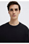 Crew Neck Black Basic Sweatshirt 0S10276-900 - 7