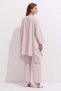Asymmetrical Cut Striped Suit Y0164 - Pink - 5