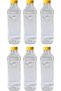 1 Liter Transparent PET Bottle with Yellow Screw Cap for Water, Juices, Oil, Milk, Sauces- 6pcs