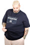 Mode XL Large Size Men's Adventure Crew Neck T-Shirt U26101 Dark Blue - 3