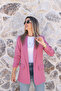 Dusty Rose Sleeve Ruffle Detail Blazer - 2