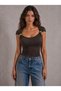 Women's Sandy Blouse with Shoulder Accessories Slim Fit 03 - 2