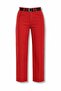 Red High Waist Belted Boyfit Jean 2004