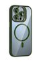Gldisptm iPhone 15 Pro Max Cover with Remim Lens and Magsafe Stand - (35754) Dark Green - 2