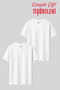 Garfield Printed Lover Combination T-Shirt Set of 2 Oversize Unisex Cotton Black and White Couple Tshirt - 3