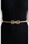 Women's Gold Imported Springy Flexible Belt Suitable for All Sizes Waist Belt Springy Belt Dress Belt Coat Belt