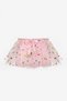 Pink Butterfly Bow Detailed Girls' Tulle Skirt - Aster - 2