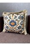 Blend-9407 Imported Silk Velvet Tasseled Throw Pillow Cover 43X43 - 3