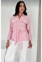 Women's Zippered Belted Shirt - 4