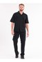 Men's Black Linen Suit Oversize Shirt & Trousers 2-Piece Set Lace-Up Casual Summer Combination - 2