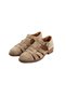 Italian Style Internal and External Natural Leather Suede Men's Sandals Beige T15214-09 - 3