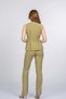 Women's Summer Pistachio Green High Waist Delora Pleated Vest and Pants Set Tencel Fabric Comfortable Casual Office Stylish 1294 - 6