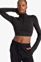 Warmtech Slim Fit Slim-Fitting Zippered High-Neck Soft Fleece Flexible Fabric Long Sleeve T-Shirt W0343Az25Au