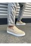 Th Colleciton Jy180 Estilo X Laceless Suede Men's Casual Sports Classic Shoes Sbt - Cream - 42