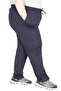 Mode XL Real Big Size Women's Pants Jogger Duz Platinum Jacquard 24913 Navy Blue - 2
