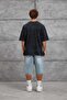 Men's T-Shirt 64 Letter Print Washable Smoked Oversize Printed - 5