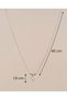 Amorvia Zircon Stone Knot Heart Steel Necklace - 3