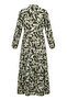 Half Buttoned Waist Tie Dress 0271-01 Khaki Green - 6