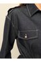 Women's Belted Suit Jacket and Trousers Set with Pocket Detail - 7