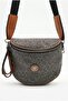 Women's Colorful Linen Fabric Waist and Shoulder Bag - 4