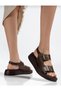 Comfortable Sole with Buckle Detail Women's Sandals - 3