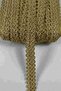 Gold Beige Loopera Dense Knit Embossed Decorative Ribbon – Premium Handcrafted Ornament 5 Meters - 3