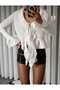 Sheer Ruffle Detailed Shirt