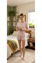 Red Heart Patterned Cotton Pajama Set - 3