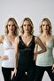 3-Pack Advantage Package Women's V-Neck Chest and Back Lace Detailed Thick Strap Cotton Flexible Athlete Underwear Camisole Blouse