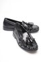 Black Patent Leather Tasseled Women's Loafer Shoes Fs88Ms01A - 7