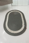 Handmade Decorative Braided Model Bathroom Set 2-Piece Mat 50X80 and 40X60 + 2 Organizer Baskets 18X18 cm - 5