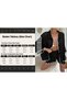 Button-Front Women's Shirt and Short Shorts Holey Lace-Like Knit Summer Beach Set. - 7
