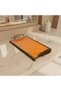 Leather Tan Color Presentation Tray – Decorative Tray with Brass Antique Metal Frame 36X20 cm - 8