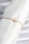 Brass Gold Color Zircon Stone Swan Model Waterway Women's Bracelet -