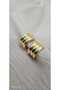 Modern Triple Ring Model Gold Women's Earrings - 4