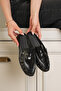 Patent Leather Loafer with Hand-Stitched Non-Slip Sole