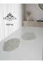 Flora Luxury Runner Living Room Coffee Table Cover Set French Laced Dowry Set Lace Rose Patterned 6 Pieces - 6