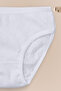 100% Cotton Girls' Slip Panties with Heart Pattern, White Color, 3 Pieces - 5